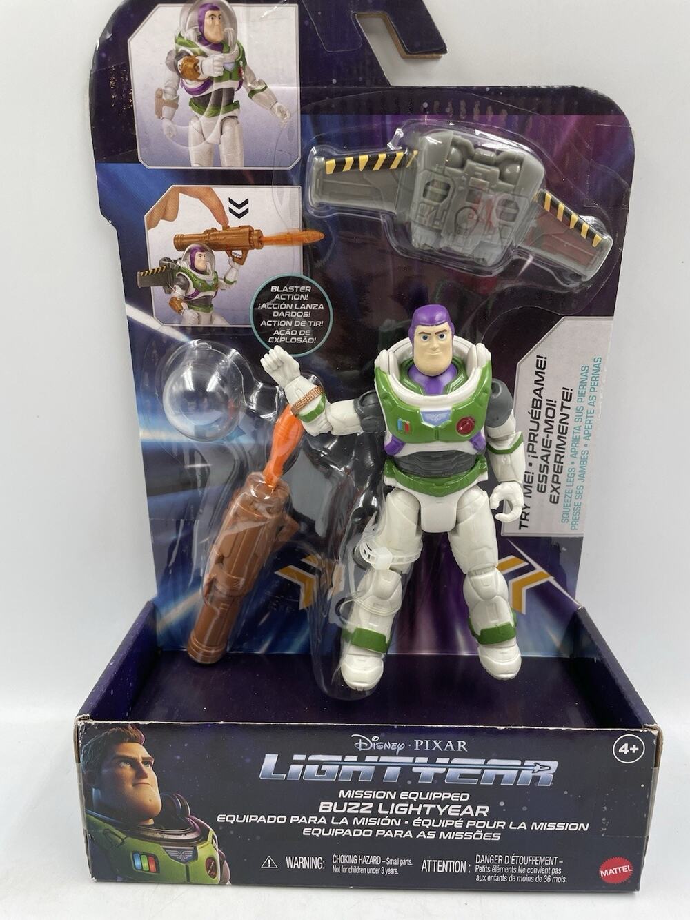 Disney Pixar Lightyear Mission Equipped Buzz Action Figure Toy New With Box
